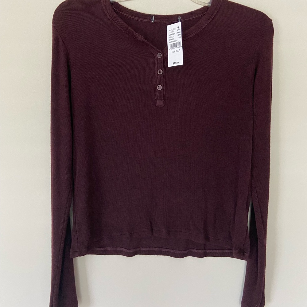 NWT Brandy Melville Burgundy Sweater